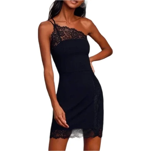 Free People Premonitions Bodycon Dress Black Small - Picture 1 of 3